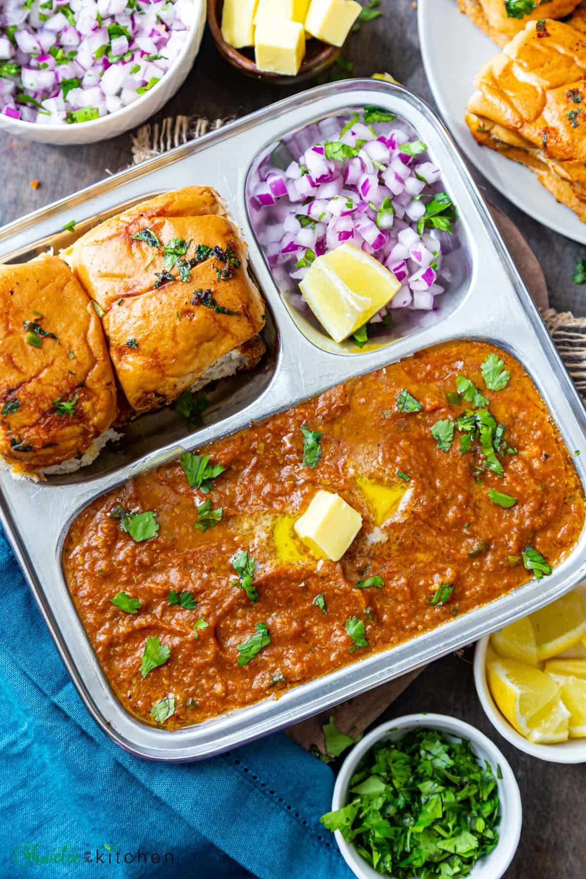 Pav Bhaji With Masala Pav