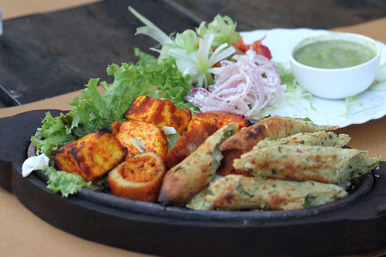 *VEG KEBAB PLATTER