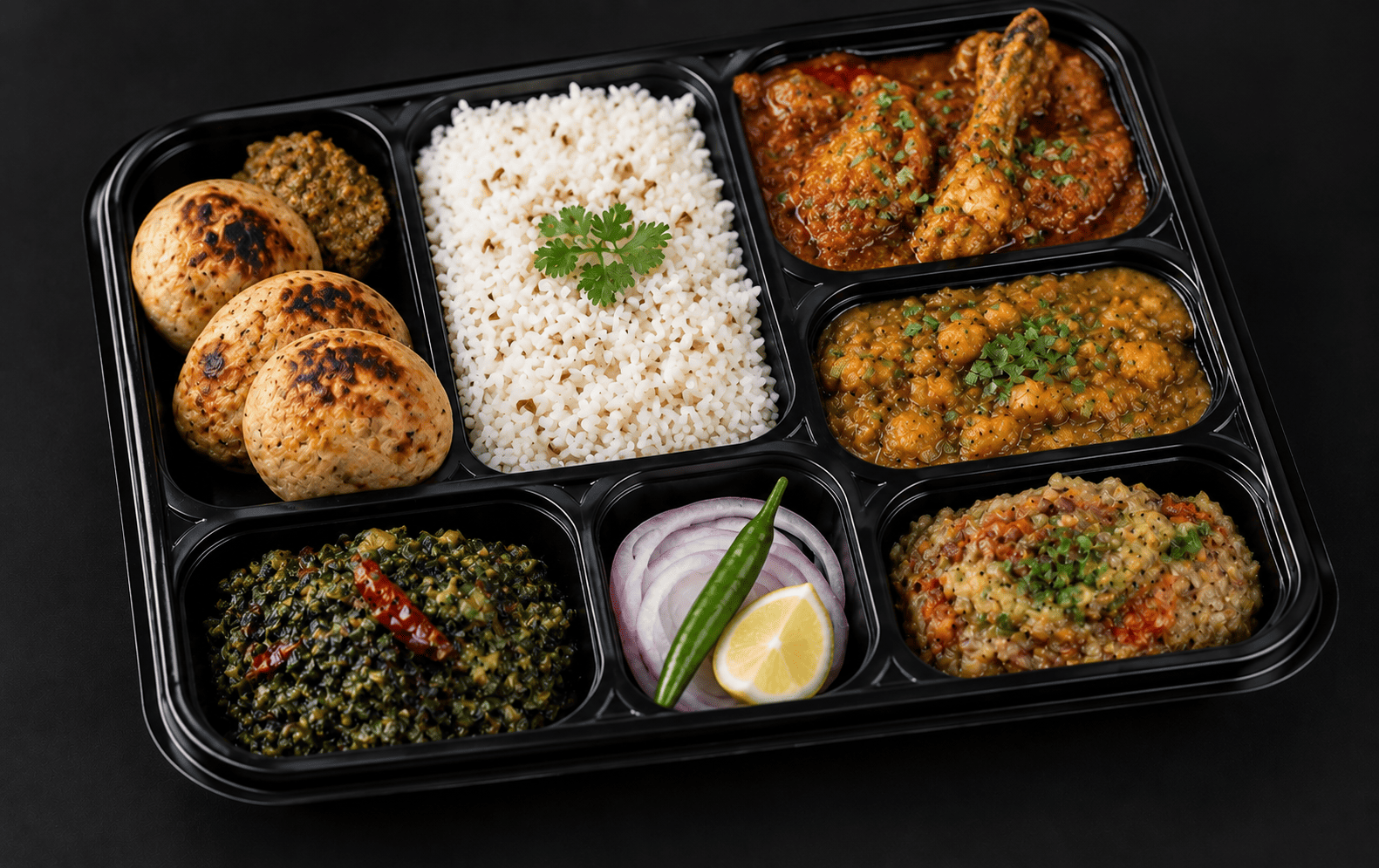Bihari Thali (Non- Vegetarian)