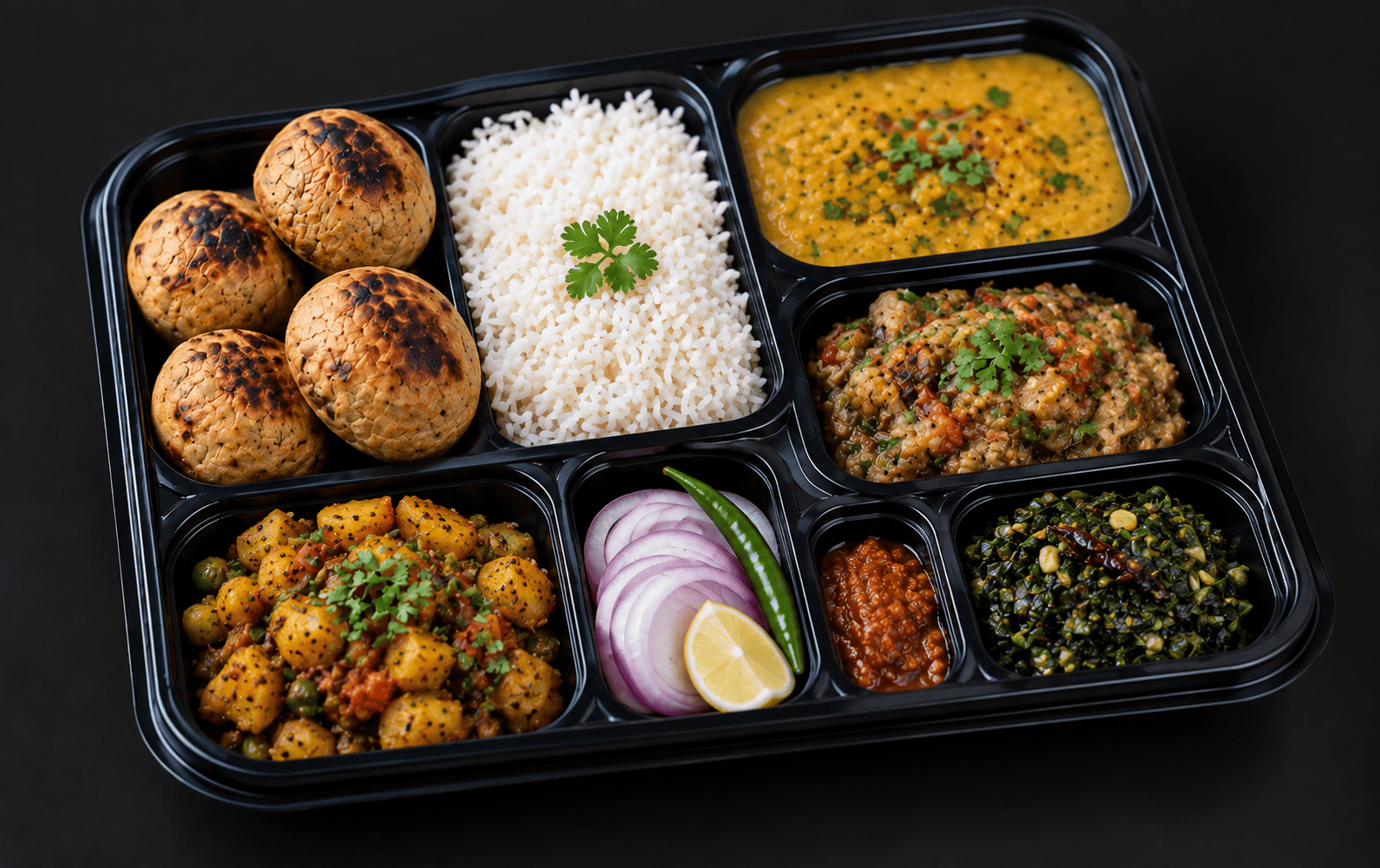 Bihari Thali (Vegan)